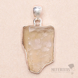 Libyan desert glass pendant silver Ag 925 P336