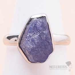 Tanzanite raw ring silver Ag 925 LOT337