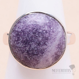 Lepidolite ring silver Ag 925 R339