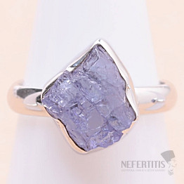 Tanzanite raw ring silver Ag 925 LOT339