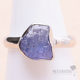 Tanzanite raw ring silver Ag 925 LOT341