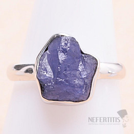 Tanzanite raw ring silver Ag 925 LOT342