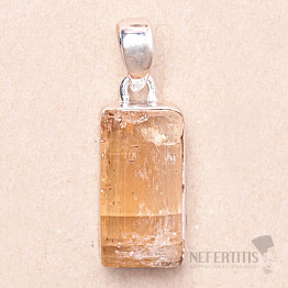 Topaz Gold Imperial Crystal Pendant Ag 925 P343