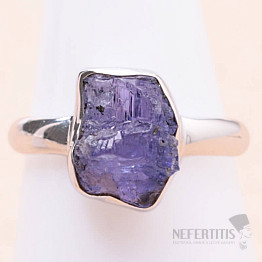 Tanzanite raw ring silver Ag 925 LOT346