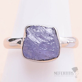 Tanzanite raw ring silver Ag 925 LOT348