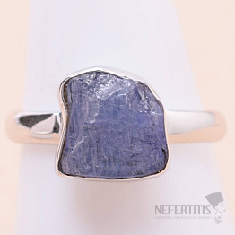 Tanzanite raw ring silver Ag 925 LOT350