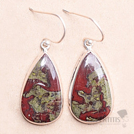 Dragon stone earrings silver Ag 925 E351