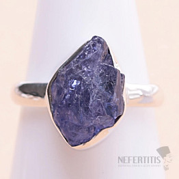 Tanzanite raw ring silver Ag 925 LOT351