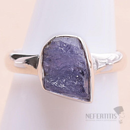 Tanzanite raw ring silver Ag 925 LOT352