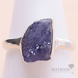 Tanzanite raw ring silver Ag 925 LOT354