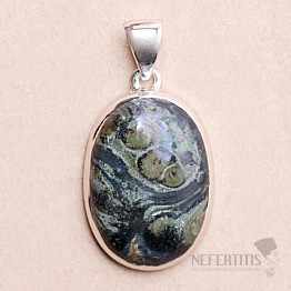 Jasper kambaba pendant silver Ag 925 P356