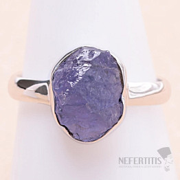 Tanzanite raw ring silver Ag 925 LOT356