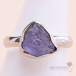 Tanzanite raw ring silver Ag 925 LOT358