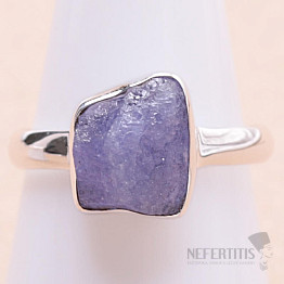 Tanzanite raw ring silver Ag 925 LOT362