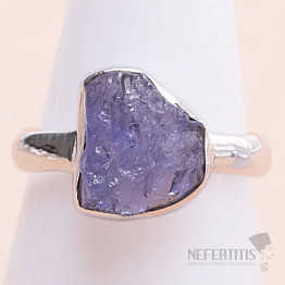 Tanzanite raw ring silver Ag 925 LOT366