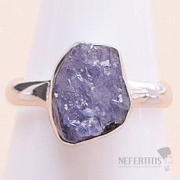 Tanzanite raw ring silver Ag 925 LOT367