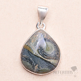 Jasper kambaba pendant silver Ag 925 P368