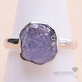 Tanzanite raw ring silver Ag 925 LOT369