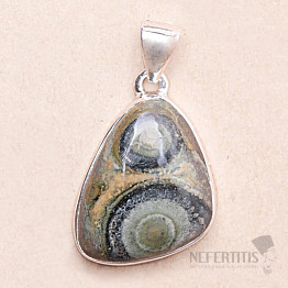 Jasper kambaba pendant silver Ag 925 P371