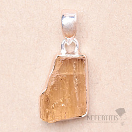 Topaz Gold Imperial Crystal Pendant Ag 925 P377