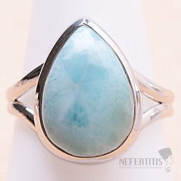 Larimar prsteň striebro Ag 925 R3839