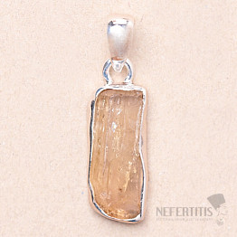 Topaz Gold Imperial Crystal Pendant Ag 925 P386