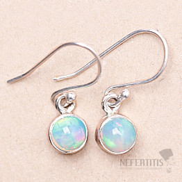 Opal Ethiopian earrings silver Ag 925 E409