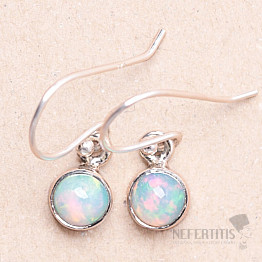 Opal Ethiopian earrings silver Ag 925 E410