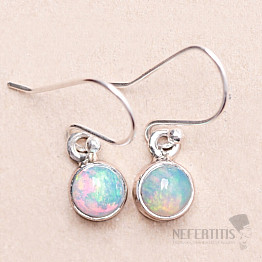 Opal Ethiopian earrings silver Ag 925 E443