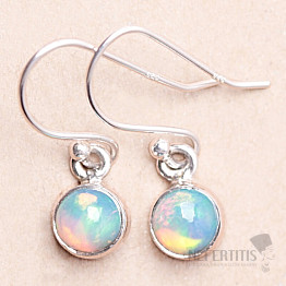 Opal Ethiopian earrings silver Ag 925 E475