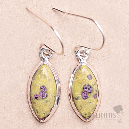 Atlantisite earrings silver Ag 925 E476