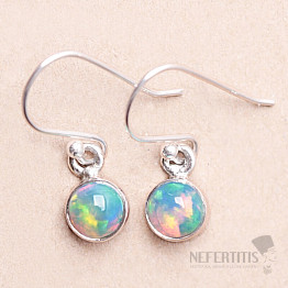 Opal Ethiopian earrings silver Ag 925 E482