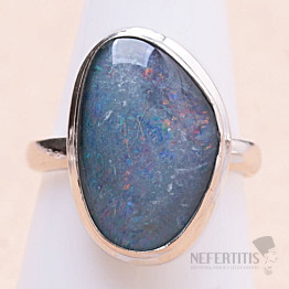 Opal Australian triplet ring silver Ag 925 48537