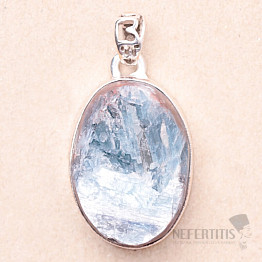 Kyanite Paraiba raw pendant silver Ag 925 P51