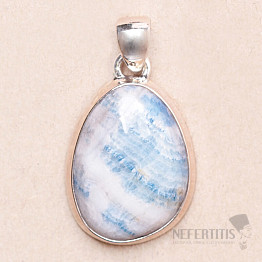 Scheelite blue pendant silver Ag 925 P511