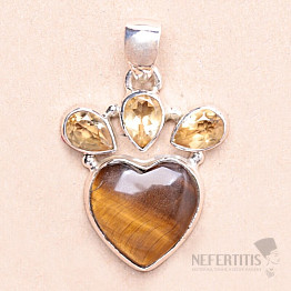 Tiger eye pendant silver Ag 925 53367