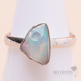 Opal Ethiopian raw ring silver Ag 925 LOT54