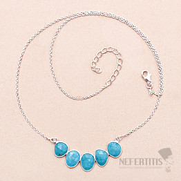 Turquoise Sleeping Beauty Necklace Ag 925 58106