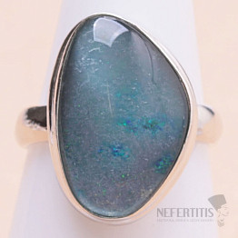 Opal Australian triplet ring silver Ag 925 59555