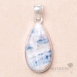 Scheelite blue pendant silver Ag 925 P606