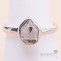 Herkimer diamond ring silver Ag 925 LOT64