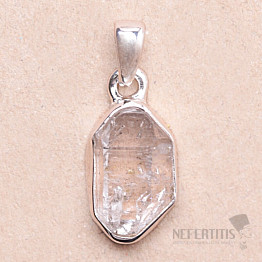 Herkimer diamond pendant silver Ag 925 LOT64