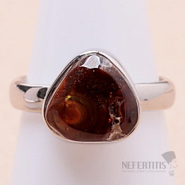 Agate Mexican Fire Ring Silver Ag 925 R644