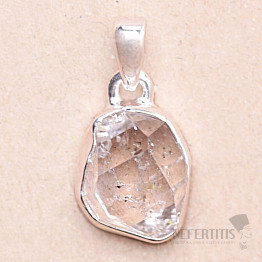 Herkimer diamond pendant silver Ag 925 LOT65