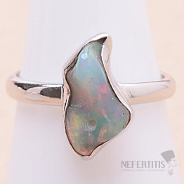 Opal Ethiopian raw ring silver Ag 925 LOT65