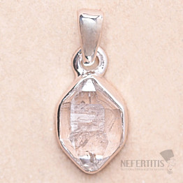 Herkimer diamond pendant silver Ag 925 LOT66