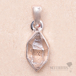 Herkimer diamond pendant silver Ag 925 LOT69