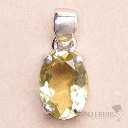 Topaz yellow Lemon pendant silver Ag 925 69688