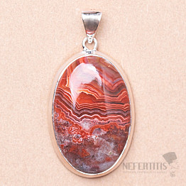 Agate lacy Laguna Lace pendant silver Ag 925 LOT7