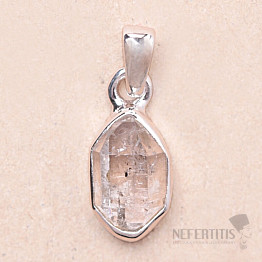 Herkimer diamond pendant silver Ag 925 LOT70